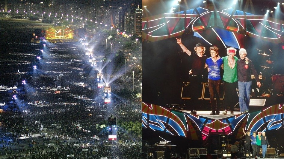 Publicarán el histórico show gratuito de The Rolling Stones en Copacabana